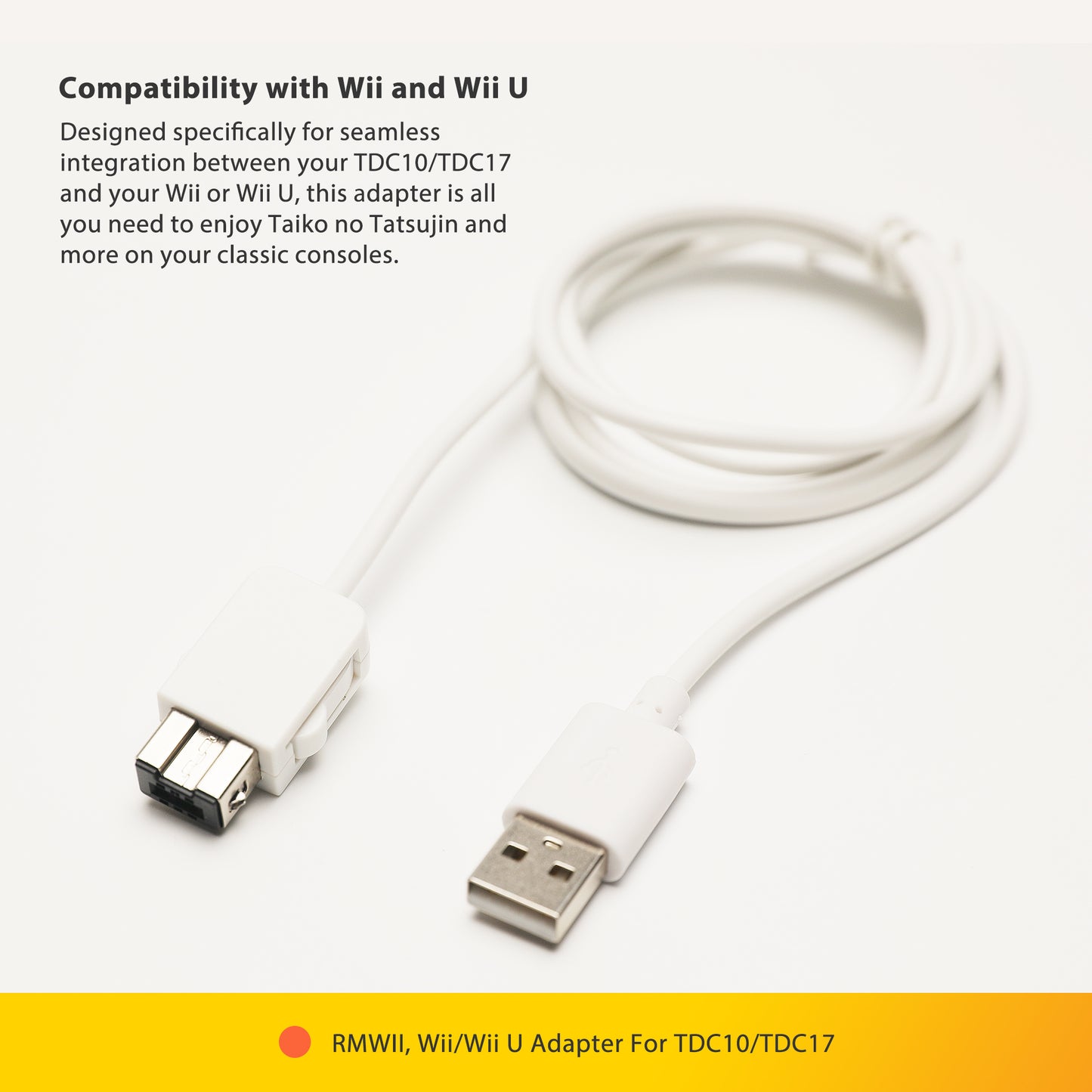 RMWII、TDC10およびTDC17用Wii/Wii Uアダプター