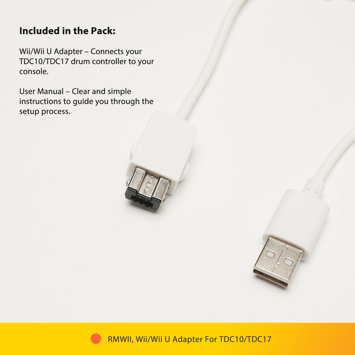 RMWII、TDC10およびTDC17用Wii/Wii Uアダプター