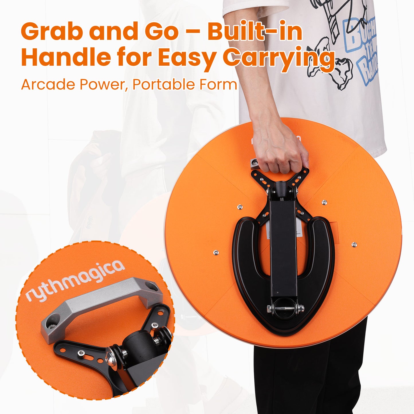 TDC17 Taiko Drum Controller with Built-in Handle for Easy Carrying, Taiko no Tatsujin Ready